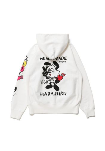 Human Made x Verdy Vick Pizza Hoodie White