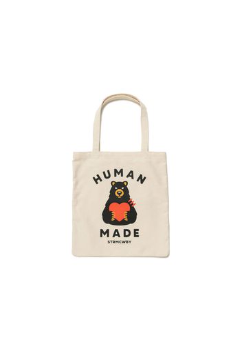 Human Made Book Bear Tote Bag White