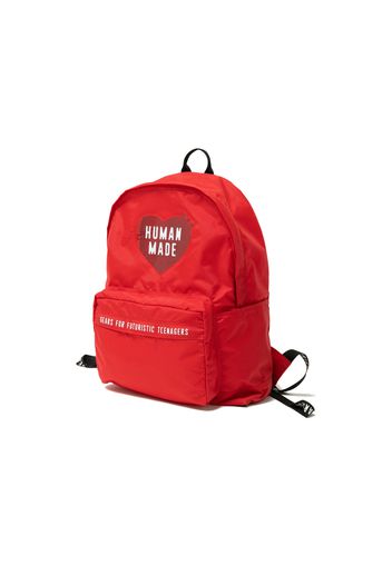 Human Made Nylon Heart Backpack Red