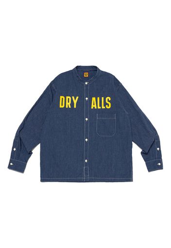 Human Made Stand Collar Chambray #1 L/S T-shirt Navy