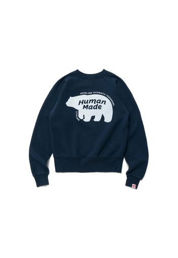 Human Made Raglan Crew Neck Sweatshirt Navy