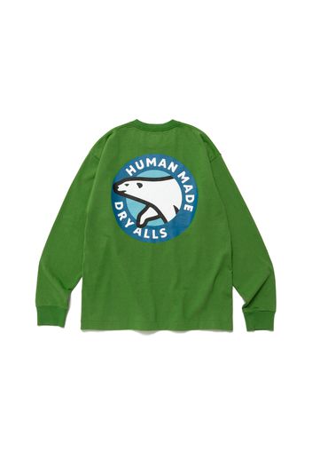 Human Made Polar Bear Graphic L/S Tee Green