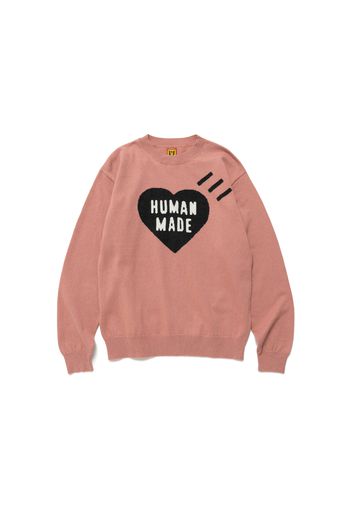 Human Made Heart L/S Knit Sweater Pink