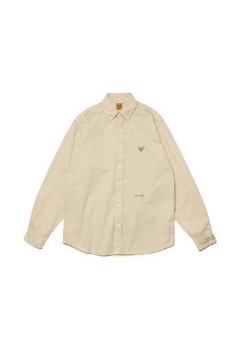 Human Made Pigment Dyed BD L/S Shirt Beige