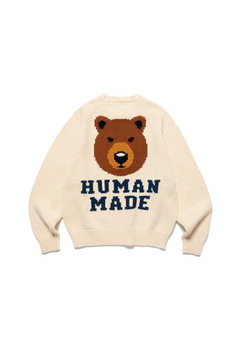 Human Made Bear Raglan Knit Sweater White