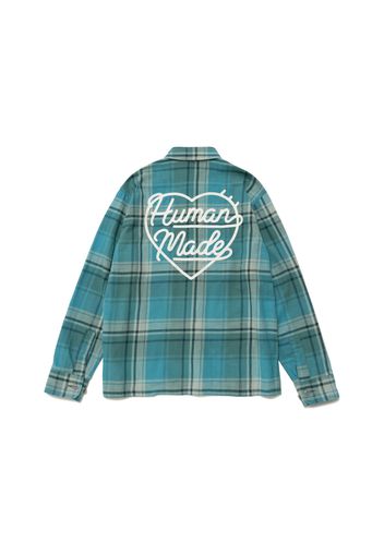 Human Made Checked Overshirt Blue