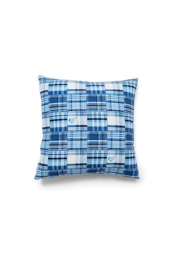 Human Made Patchwork Cushion Blue