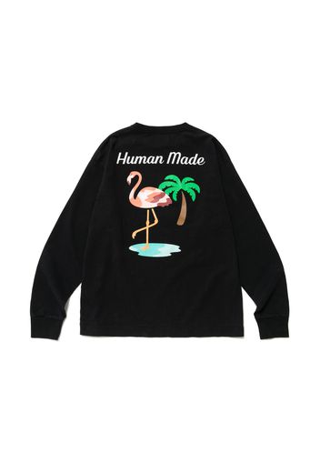 Human Made Flamingo L/S T-Shirt Black