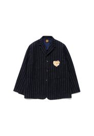 Human Made Striped Tweed Blazer Navy