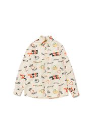 Human Made Dry Alls Duck Printed BD L/S Shirt White