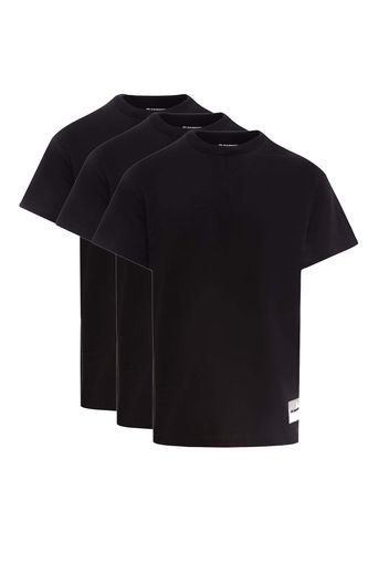 Jil Sander Man Biologic Cotton Logo Label T-Shirt Set Black