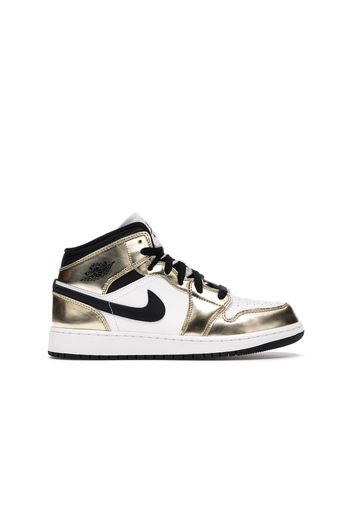 Jordan 1 Mid Metallic Gold Black White (GS)