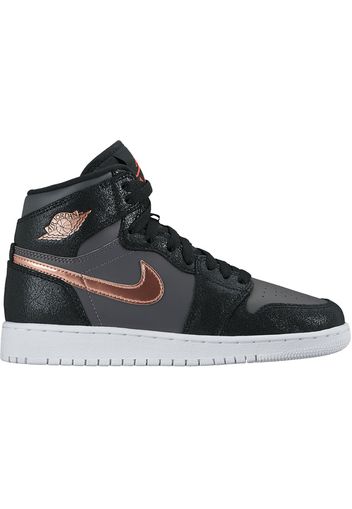 Jordan 1 Retro High Black Metallic Red Bronze Dark Grey (GS)