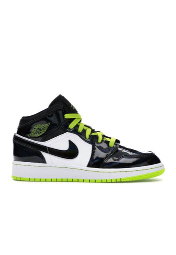 Jordan 1 Mid Black Cyber Mystic Green (GS)