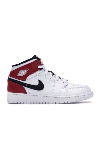 Jordan 1 Mid White Black Gym Red (GS)