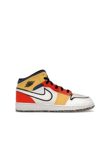 Jordan 1 Mid Multi-Color Canvas (GS)