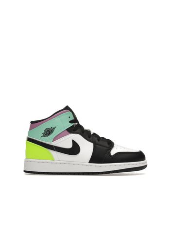 Jordan 1 Mid Pastel Black Toe (GS)