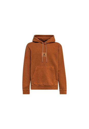 Jordan Flight Heritage Washed Fleece Pullover Hoodie Dark Russet