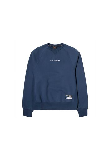 Jordan x Fragment Crewneck Sweatshirt Navy/Sport Royal/White