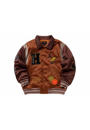 Jordan x Honor The Gift Westbrook Varsity Jacket Brown