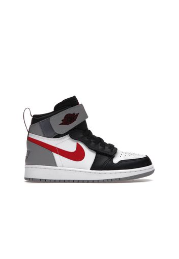 Jordan 1 High FlyEase Black Particle Grey Gym Red (GS)