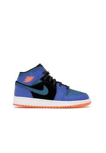 Jordan 1 Mid Racer Blue Green Abyss (GS)