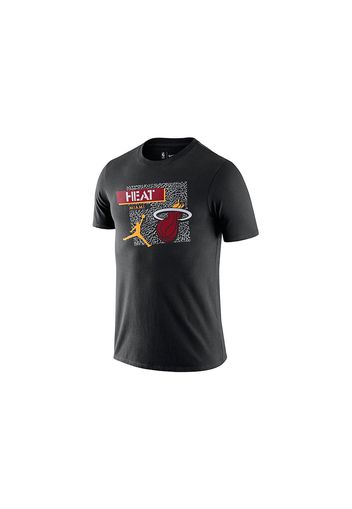 Jordan NBA Miami Heat Logo T-shirt Black