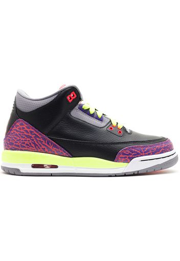 Jordan 3 Retro Black Atomic Red Volt (GS)