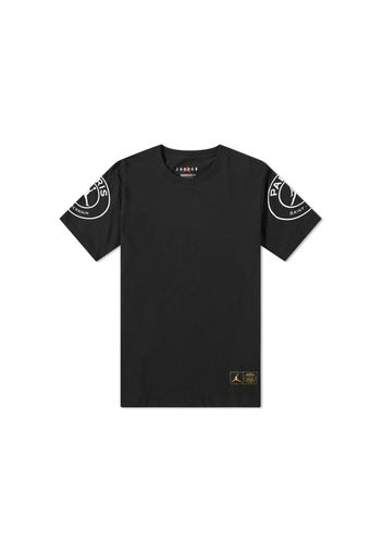 Jordan x Paris Saint-Germain PSG Logo Tee Black