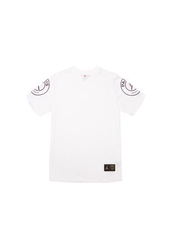 Jordan x Paris Saint-Germain PSG Logo Tee White