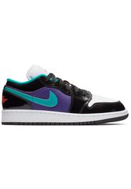 Jordan 1 Low Black Court Purple Turbo Green (GS)