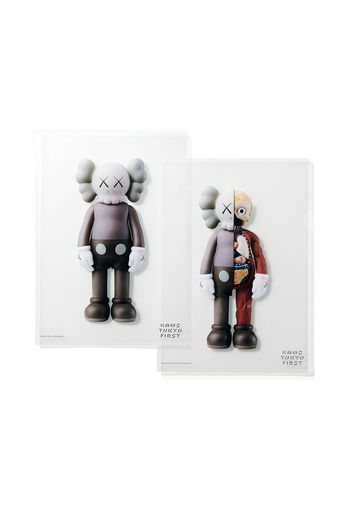 KAWS Tokyo First Clear File Companion & Flayed Companion Brown Set