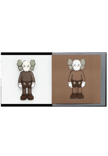 KAWS Companion Greeting Card (With Puffy Sticker) Brown