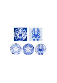 KAWS Holiday Limited Ceramic Plate (Set of 4) Blue/White