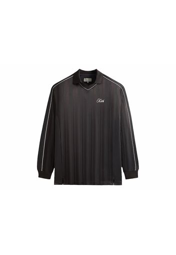 Kith Pinstripe Tricot Panelled Tap In Polo Black Oyster