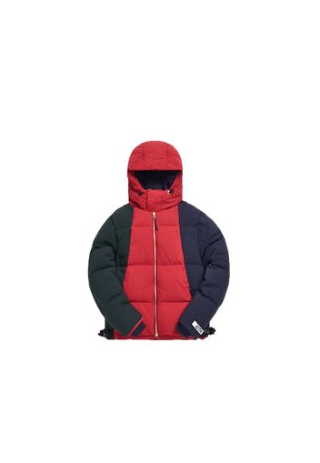 Kith Colorblocked Puffer Jacket Scarlet/Multi