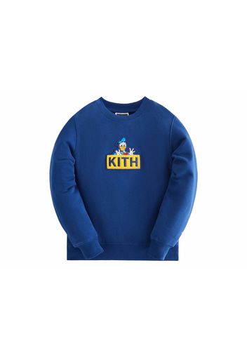 Kith x Disney Kids Mickey & Friends Donald Duck Classic Logo Crewneck Cyanotype