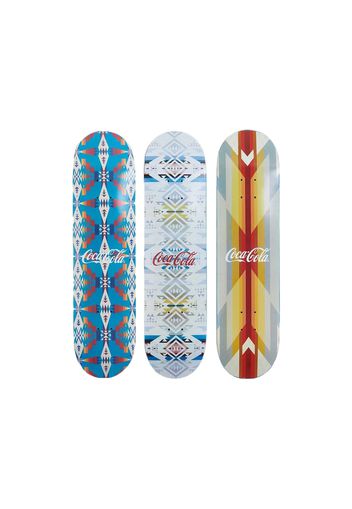 Kith x Coca Cola Pendleton Skateboard Tuscan Teal/ White Sand/ Wyeth Trail Set