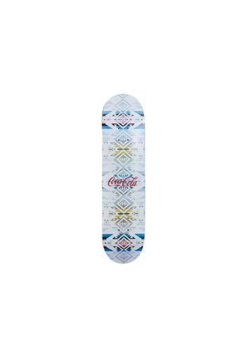 Kith x Coca Cola Pendleton Logo Skateboard Deck White Sand