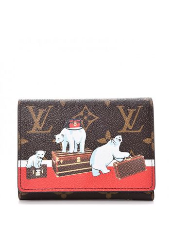 Louis Vuitton Wallet Victorine Illustre Xmas Polar Bear Monogram Brown/Red