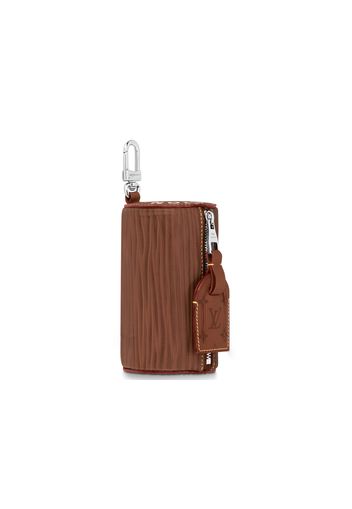 Louis Vuitton Soft Polochon Key Ring and Bag Charm Chestnut