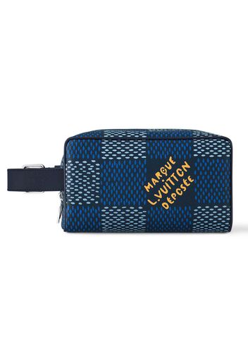 Louis Vuitton Locket Dopp Kit Damier Heritage Blue