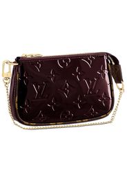 Louis Vuitton Mini Pochette Accessoires Monogram Vernis Amarante Red