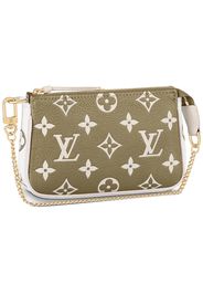 Louis Vuitton Mini Pochette Accessoires Khaki Green/Beige/Cream