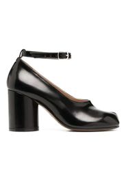 Maison Margiela Tabi Mary Jane Ankle Strap Leather Pumps Black (Women's)