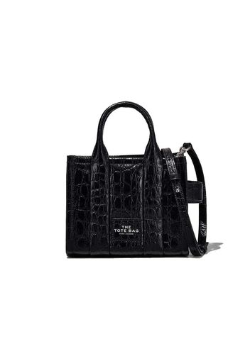 Marc Jacobs The Croc-Embossed Micro Tote Bag Black