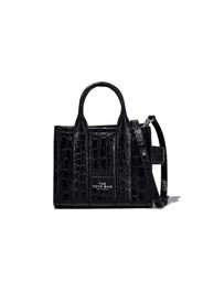 Marc Jacobs The Croc-Embossed Micro Tote Bag Black