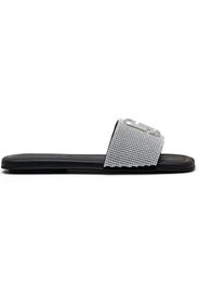 Marc Jacobs Leather Sandal Black Crystal (Women's)