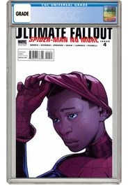 Marvel Ultimate Fallout #4 Pichelli Variant Second Printing (1st App. Miles Morales) Comic Book CGC Graded