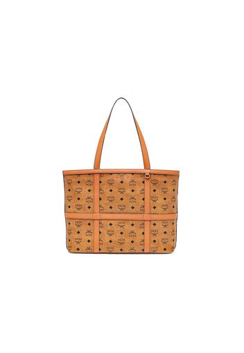 MCM Delmy Shopper Medium Visetos Cognac